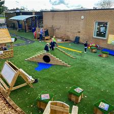 EYFS Play Area Transformation at St Peter's CofE Primary School!